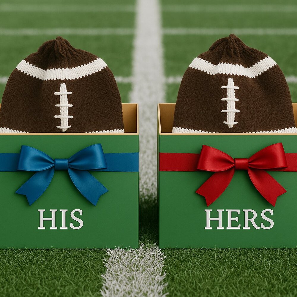 Alpaca football knitted cap NEW SET OF 2